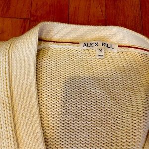 Cream colored Alex Mill cardigan